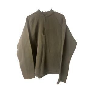 Adidas Quarter-Zip Mens dark Green pullover size Medium